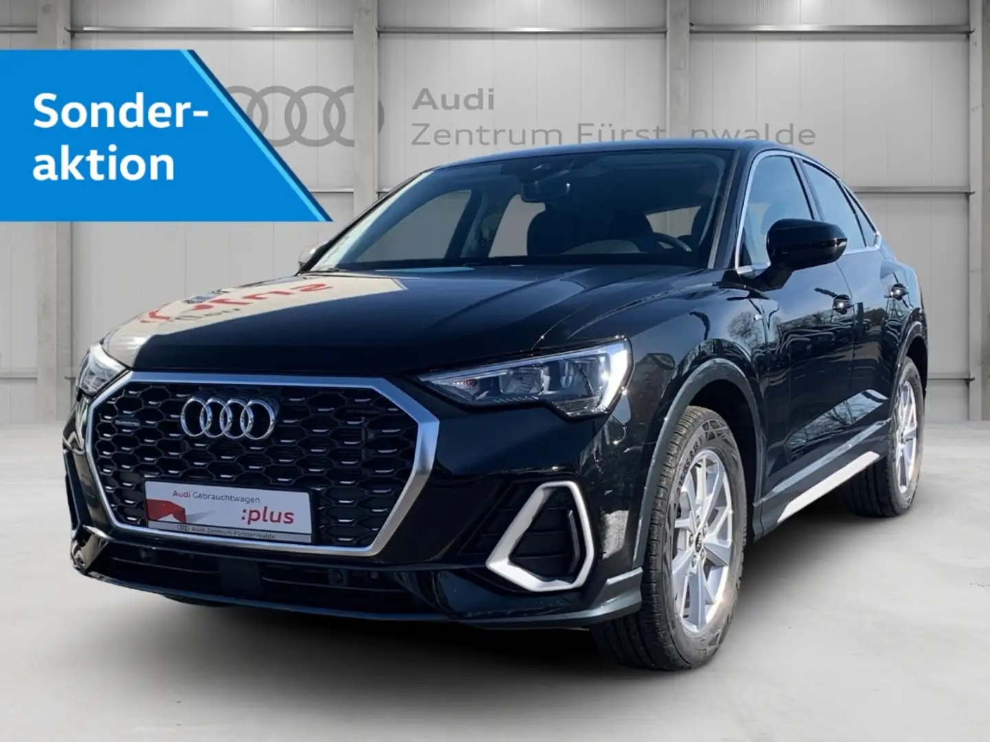 Audi Q3 Sportback 35 TDI quattro S tronic S line AHK-klapp Schwarz - 1