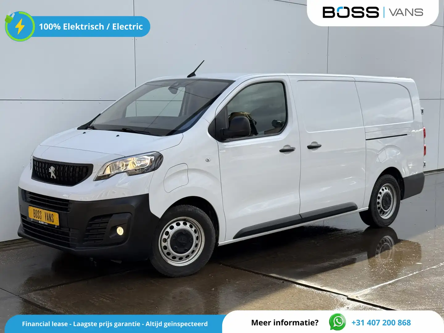 Peugeot e-Expert 75kWh L3H1 330km WLTP 92.9% (SOH) 136PK Snelladen Blanco - 1