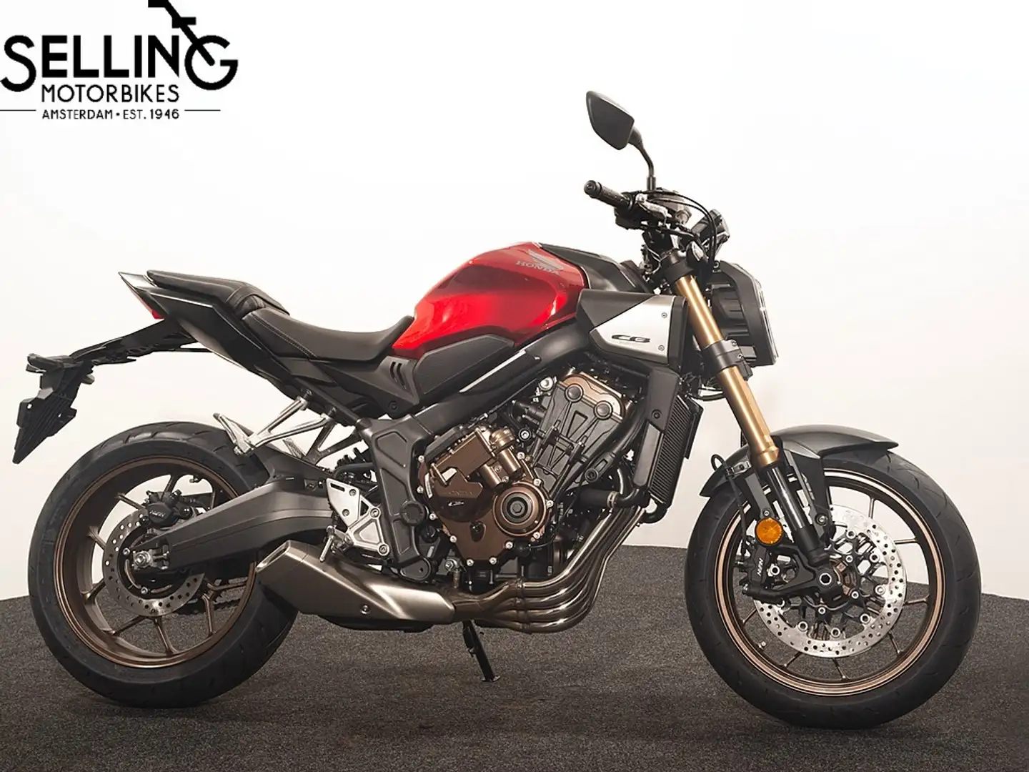 Honda CB 650 R R381 Candy Chromosphere Red Černá - 1