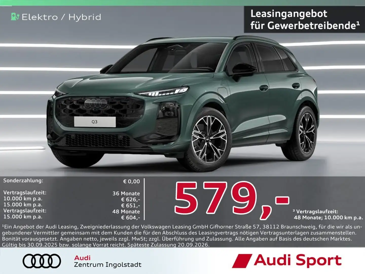 Audi Q3 SUV e-hybrid S tronic UPE 65.845,- Vert - 1
