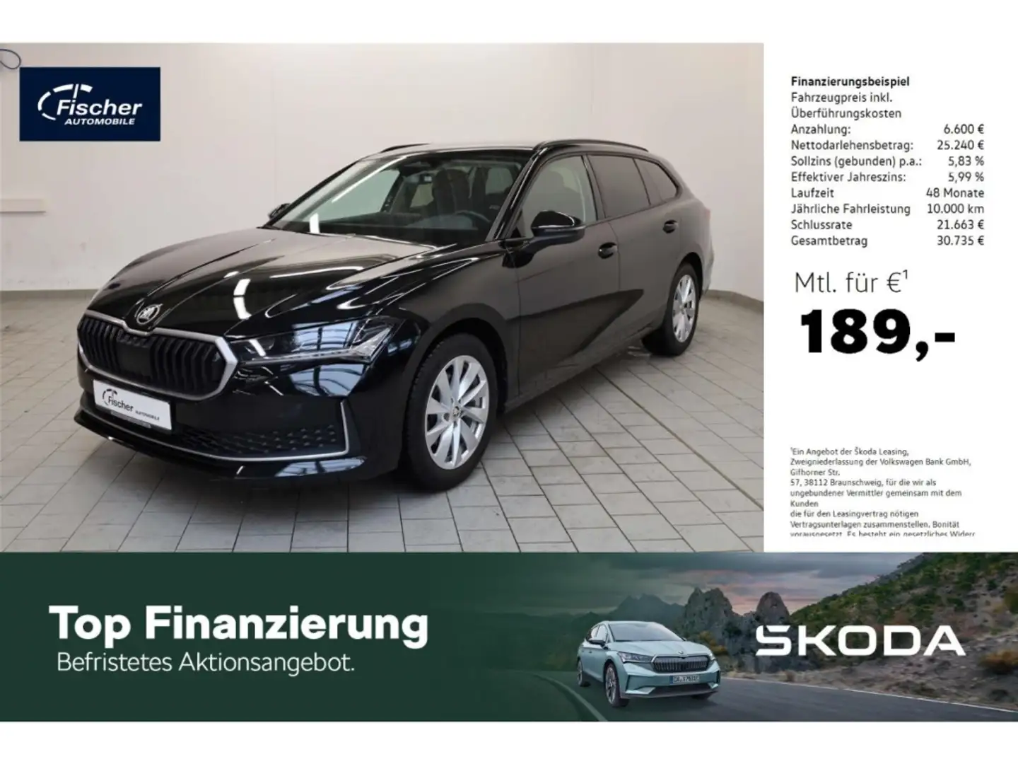 Skoda Superb Combi 1.5 TSI Selection DSG AHK/Matrix Fekete - 1