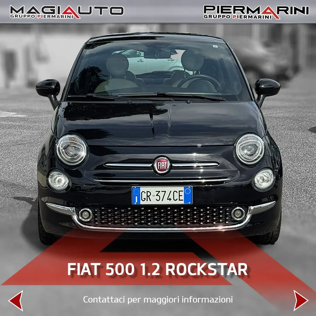 Fiat 500 1.2 Rockstar Zwart - 2