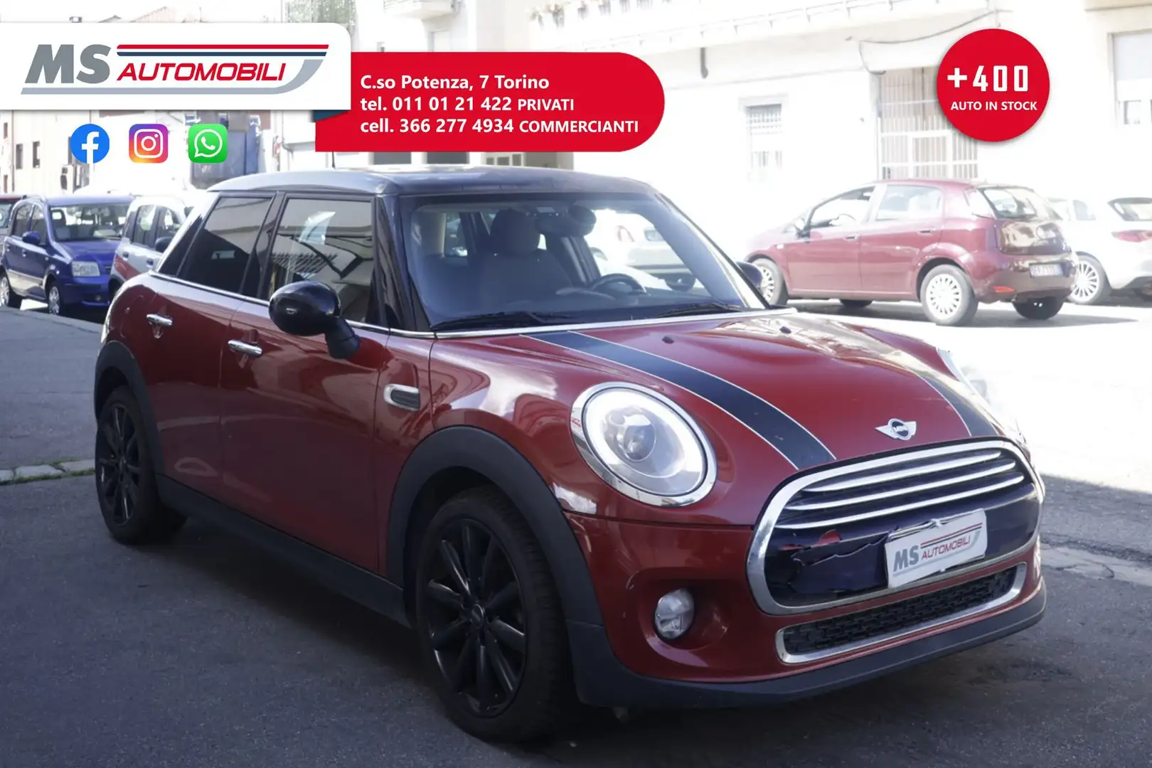 MINI Cooper D MINI 5 porte 1.5 Cooper D Business XL 5 porte Uni Rosso - 1