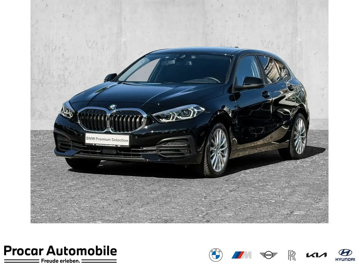 BMW 118 i LED+PDC+DAB+TEMPOMAT+SHZ+LM Negro - 1
