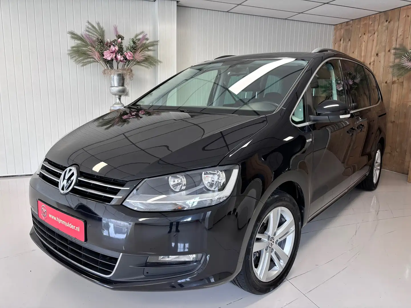 Volkswagen Sharan 1.4 TSI, 7 PERS, 1E EIGENAAR, TREKHAAK, LEDER, CRU Noir - 1
