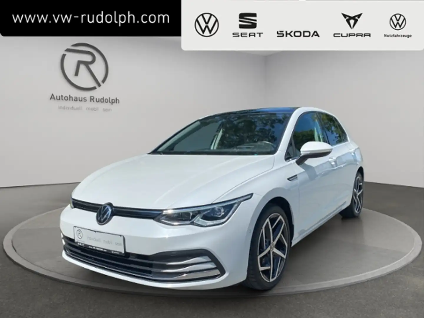 Volkswagen Golf VIII 1.5 eTSI DSG Style / Navi LED RFK Weiß - 1