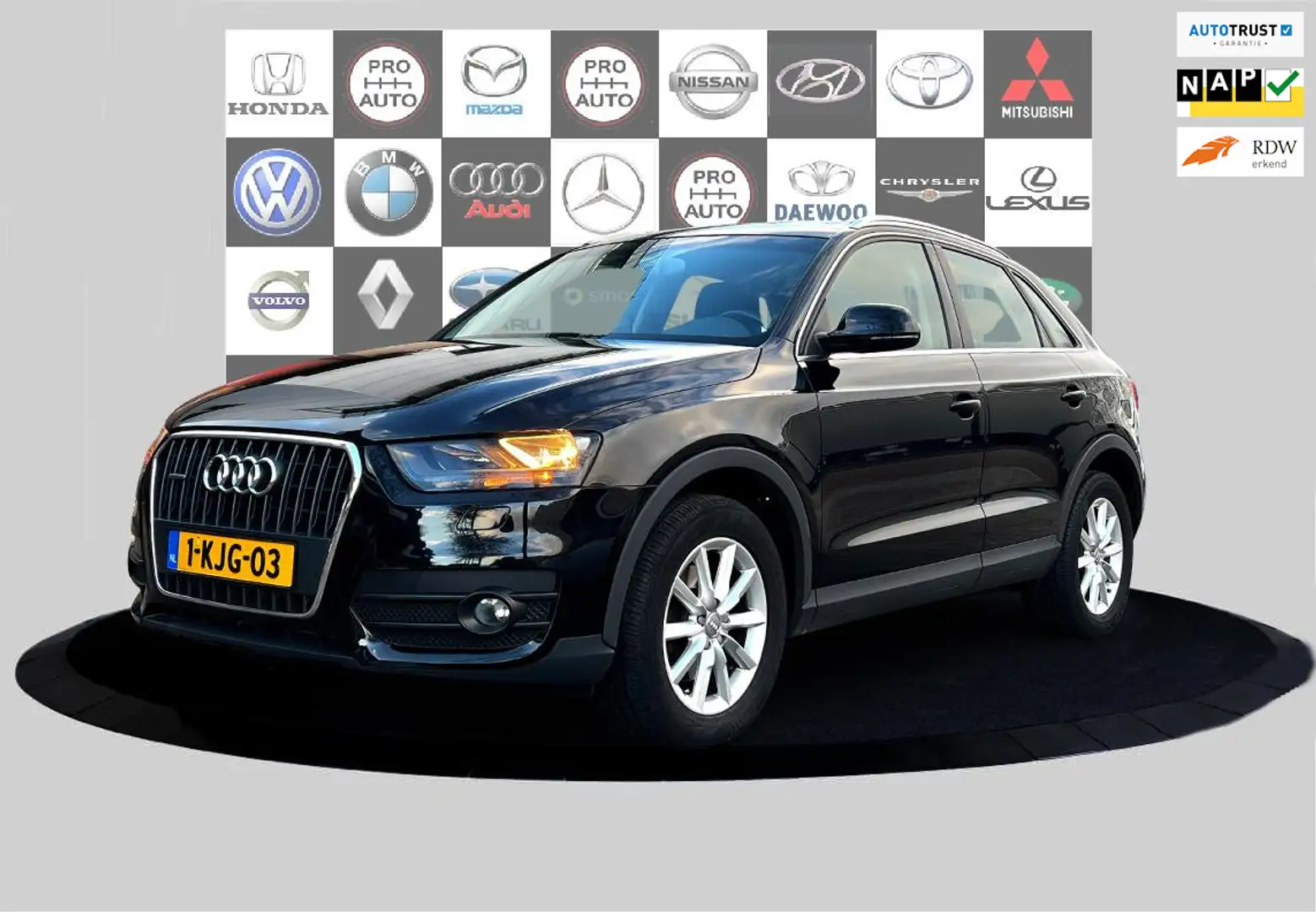 Audi Q3 2.0 TFSI quattro Pro Line Navi_Trekh_Cruise_Clima Zwart - 1