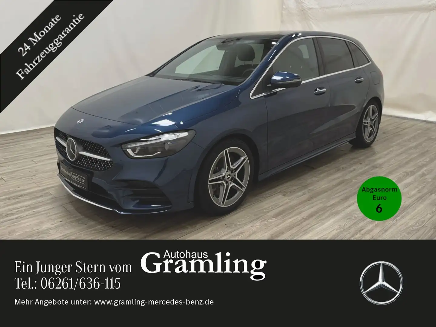 Mercedes-Benz B 250 4M AMG Pano*AHK*Memory*HUD*MULTIBEAM*Distr Blau - 1