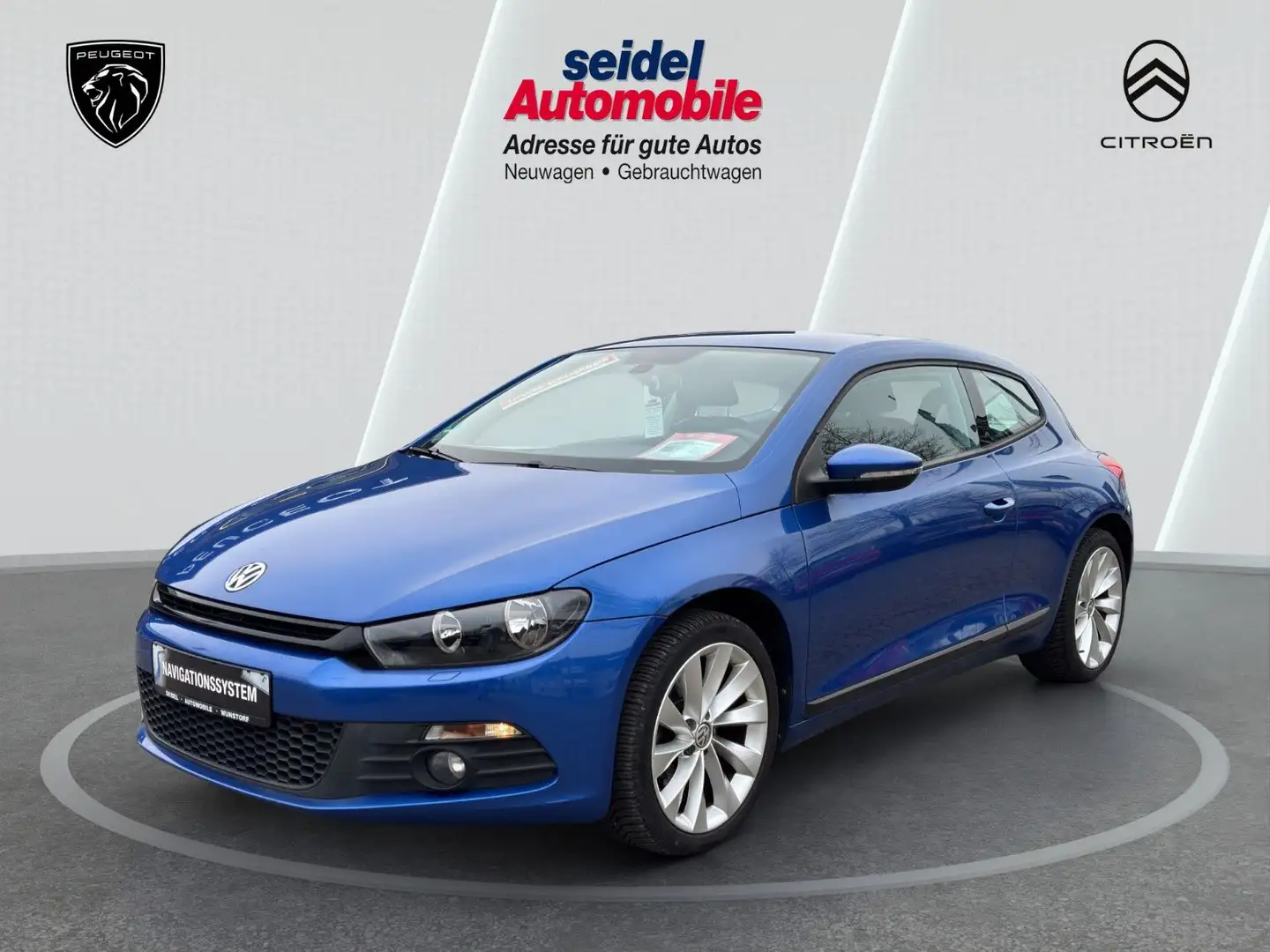 Volkswagen Scirocco 2.0 TDI, Scheckheft, Navi, PDC Blau - 1