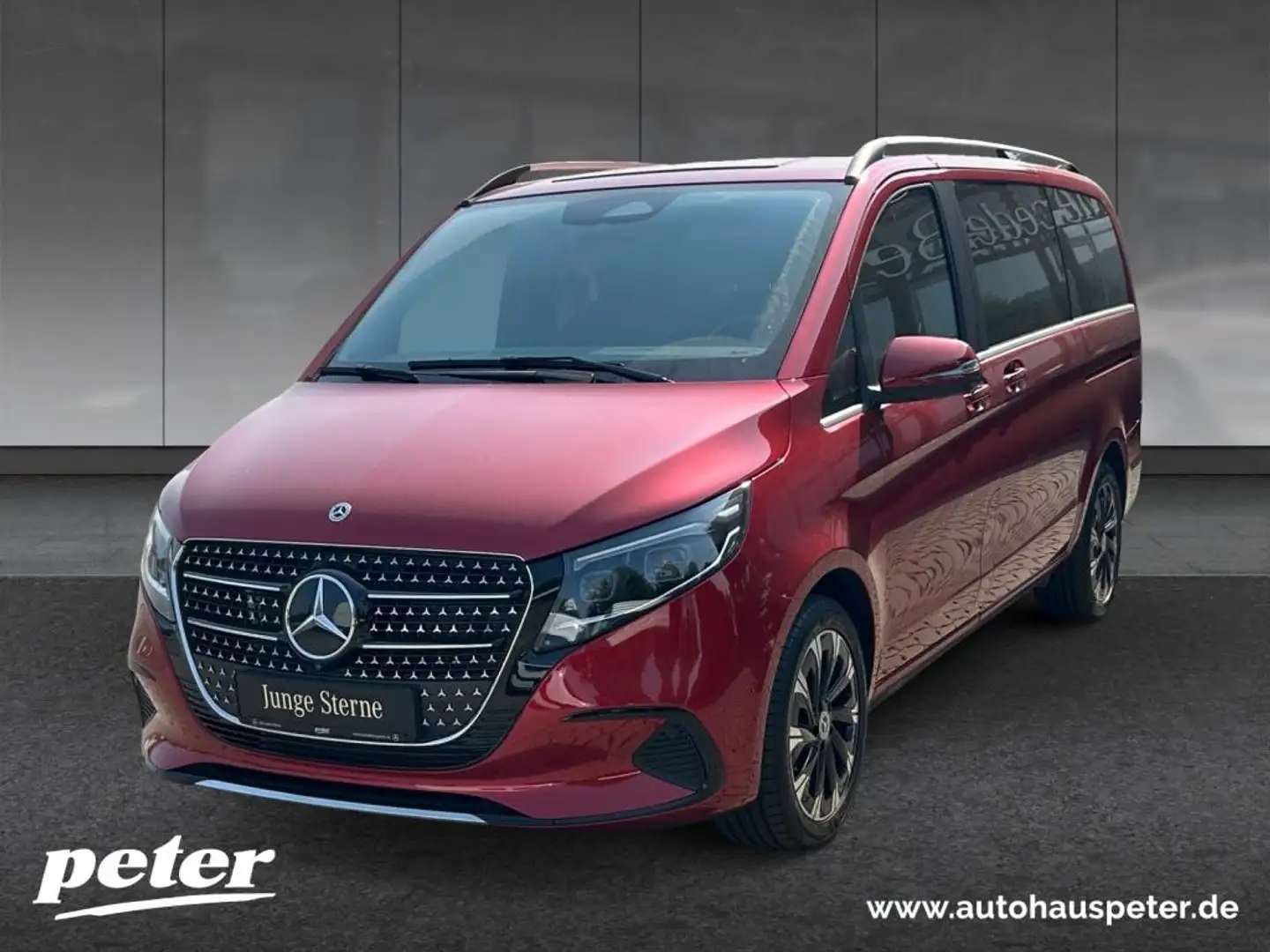 Mercedes-Benz V 300 d AVANTGARDE Lang Distronic/Multibeam/360° Rood - 1
