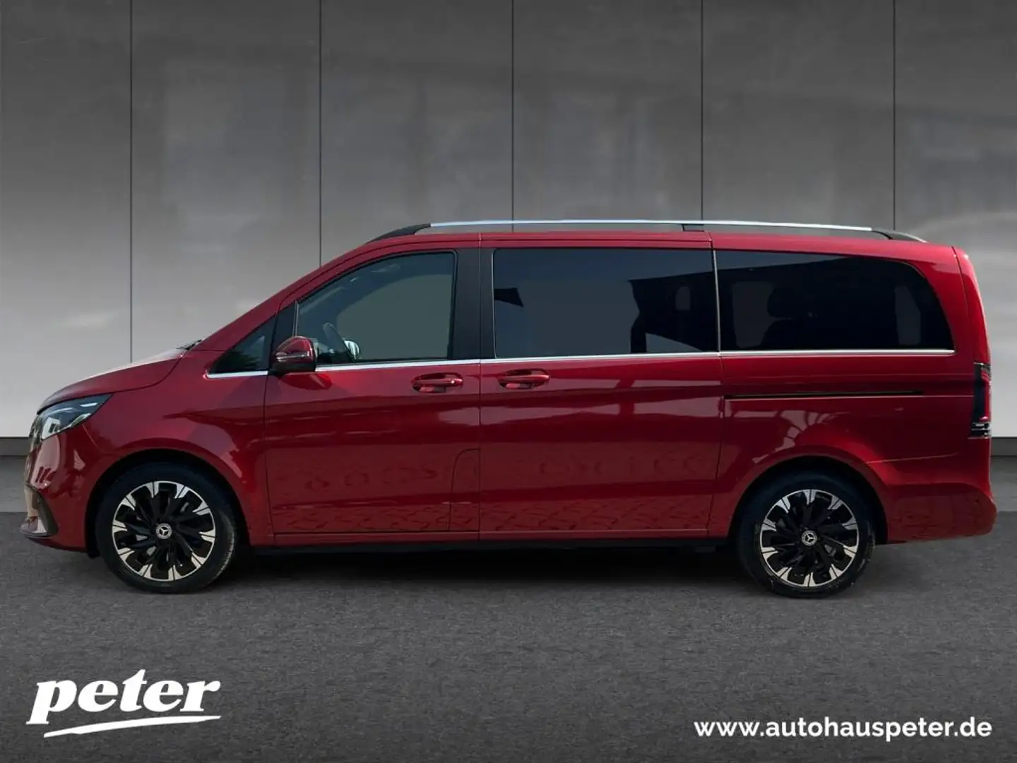 Mercedes-Benz V 300 d AVANTGARDE Lang Distronic/Multibeam/360° Rood - 2