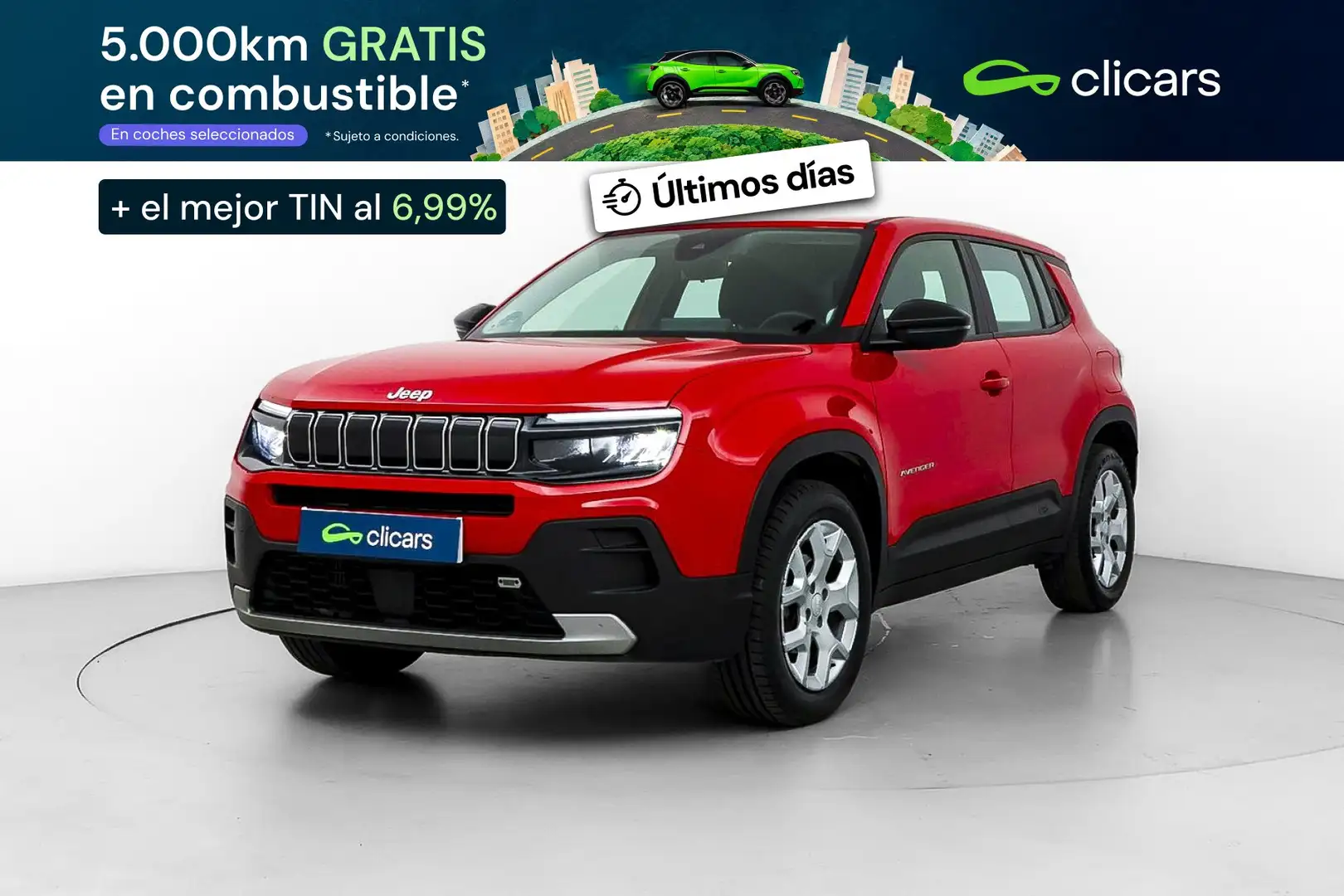 Jeep Avenger 1.2 Altitude 74KW Rojo - 1