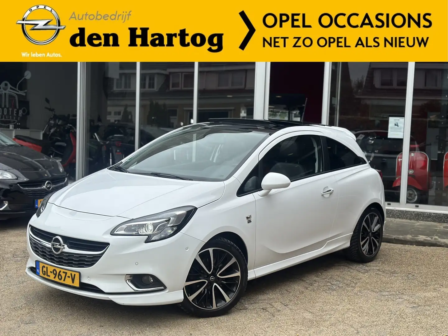 Opel Corsa 1.0 Turbo Cosmo Vol/Pano/Trekhaak/ECC/ Camera/ Par Wit - 1