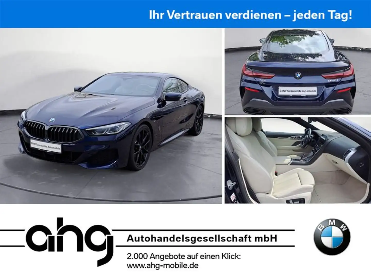 BMW 840 i xDrive Coupe M Sportpaket Innovationsp. Azul - 1