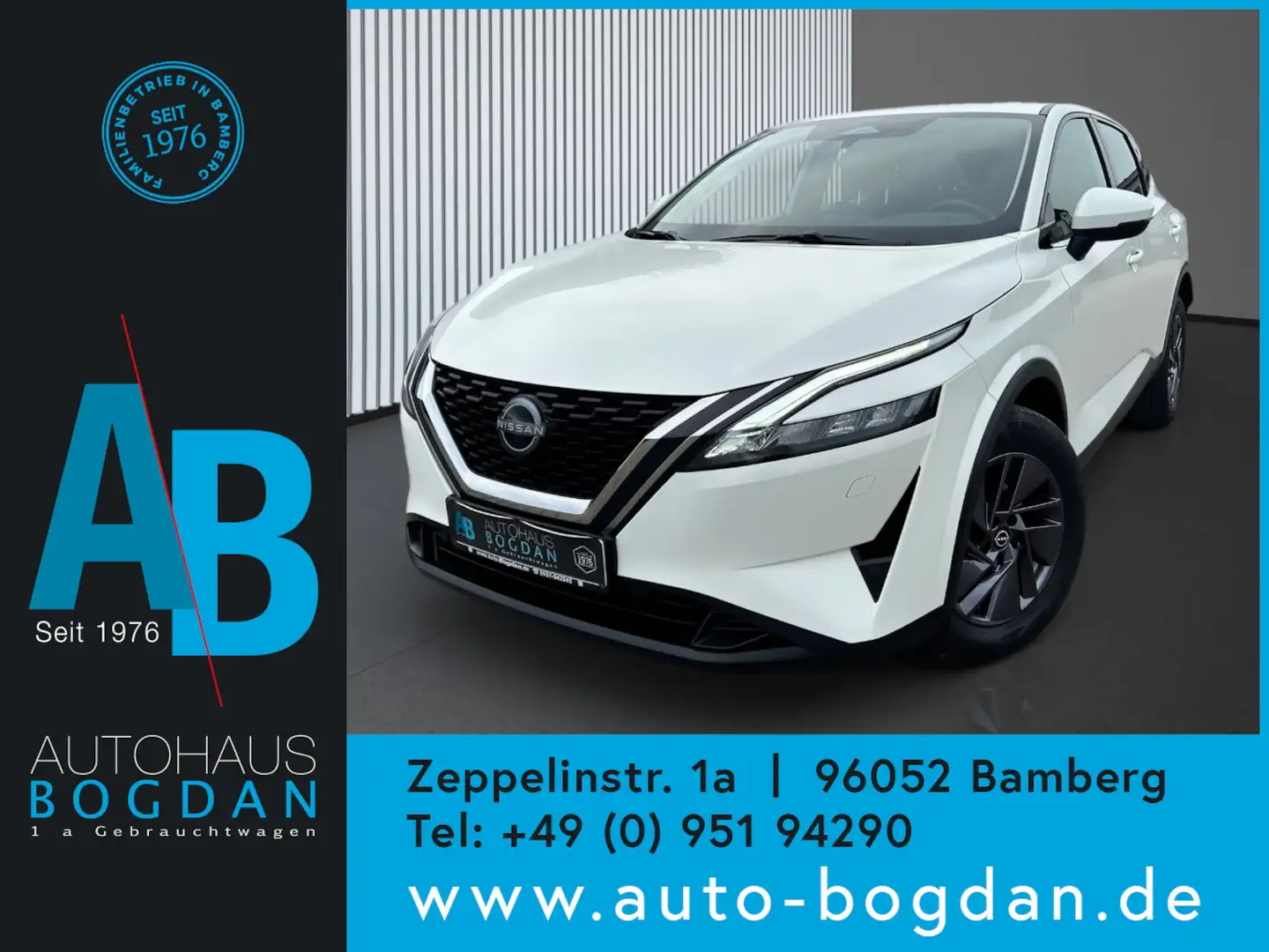 Nissan Qashqai 1,3 MHEV Xtronic Acenta Automatik LED Weiß - 1