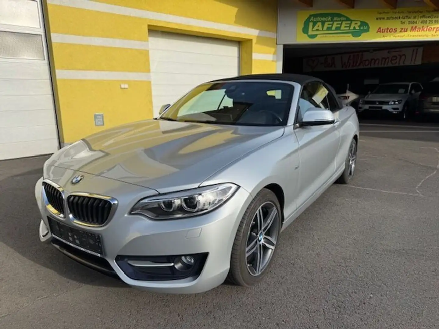 BMW 218 d Cabrio Sport Line Automatik - TOP!! Argent - 1