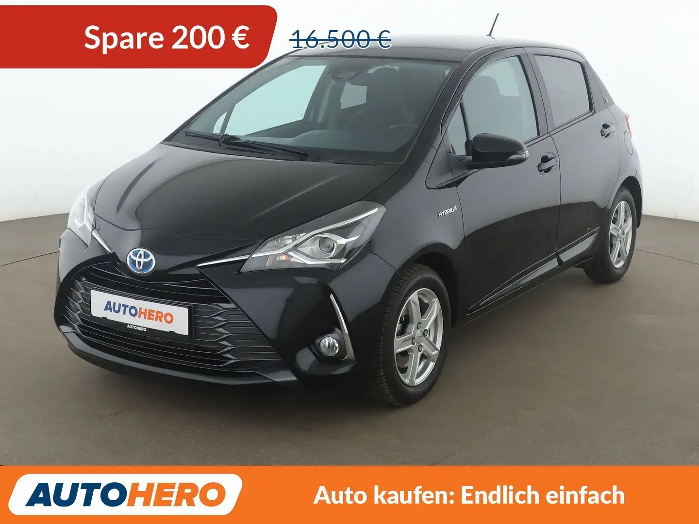 Toyota Yaris 1.5 Hybrid Y20 Team D Aut.*CAM*SHZ*ALU*KLIMA* Schwarz - 1