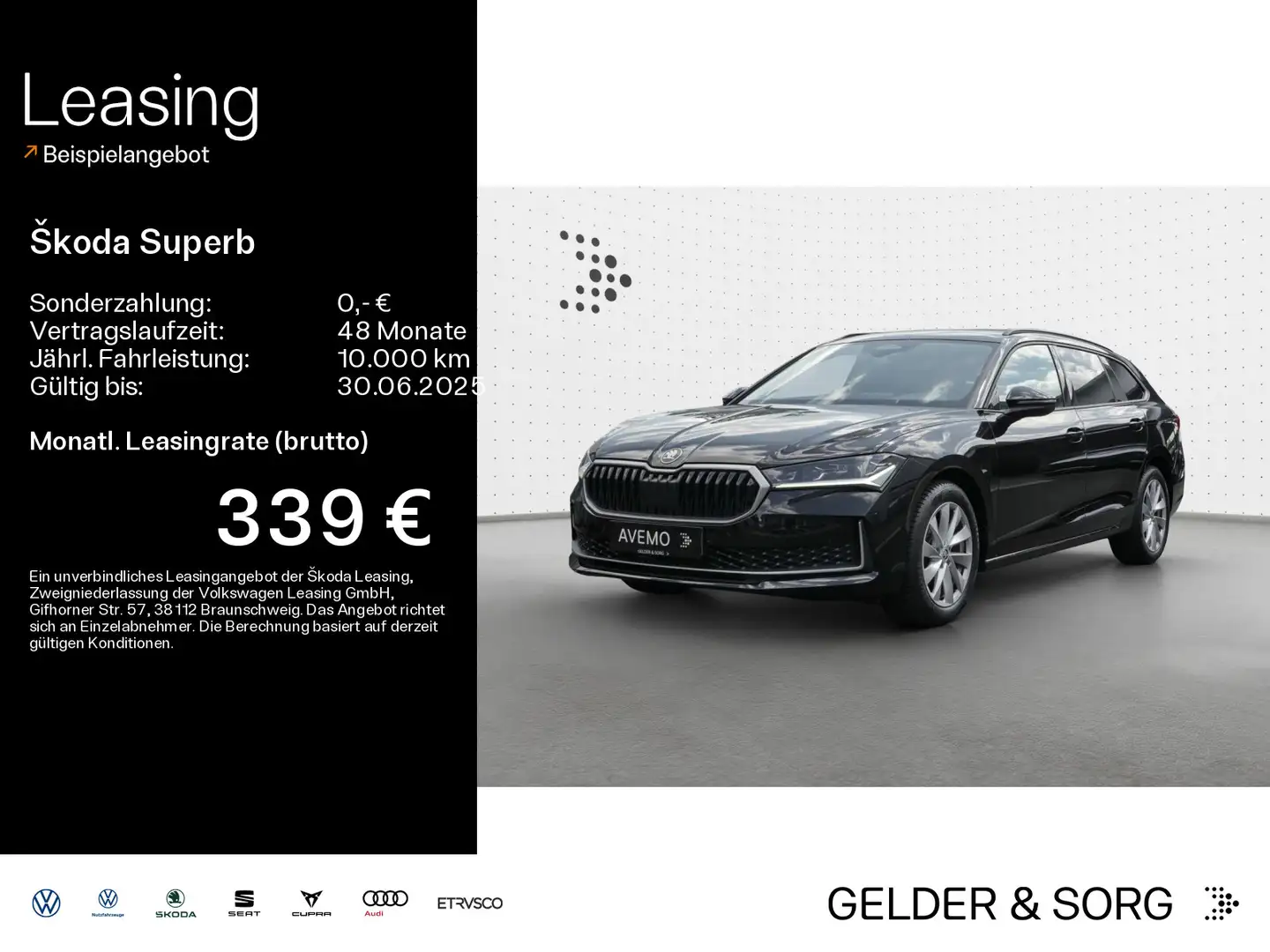 Skoda Superb Combi Selection 1.5 TSI RFK*AHK*Virtual Zwart - 1
