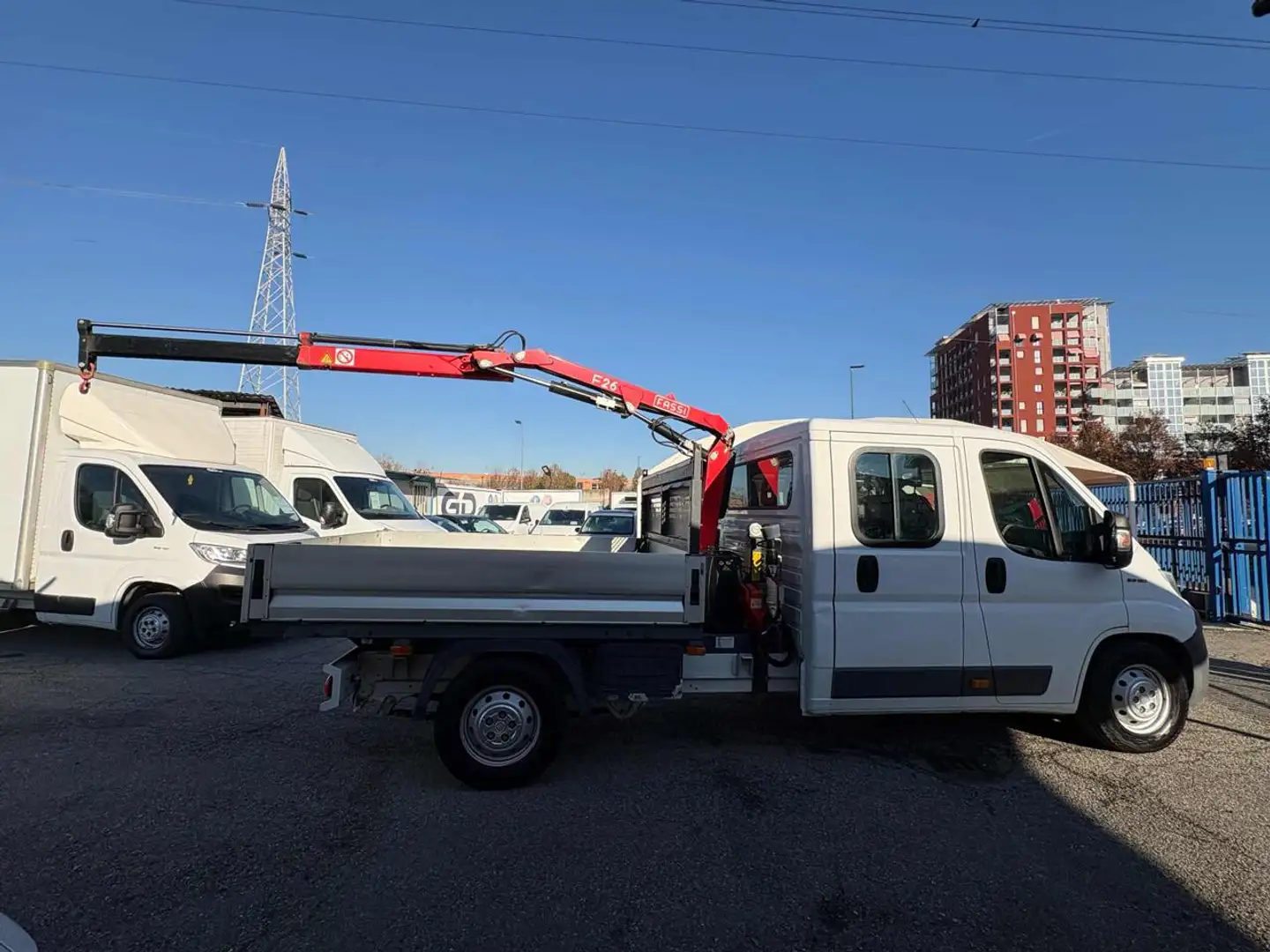 Fiat Ducato 35 2.3 MJT 130CV GRU FASSI DOPPIA CABINA 7 PT Bianco - 1