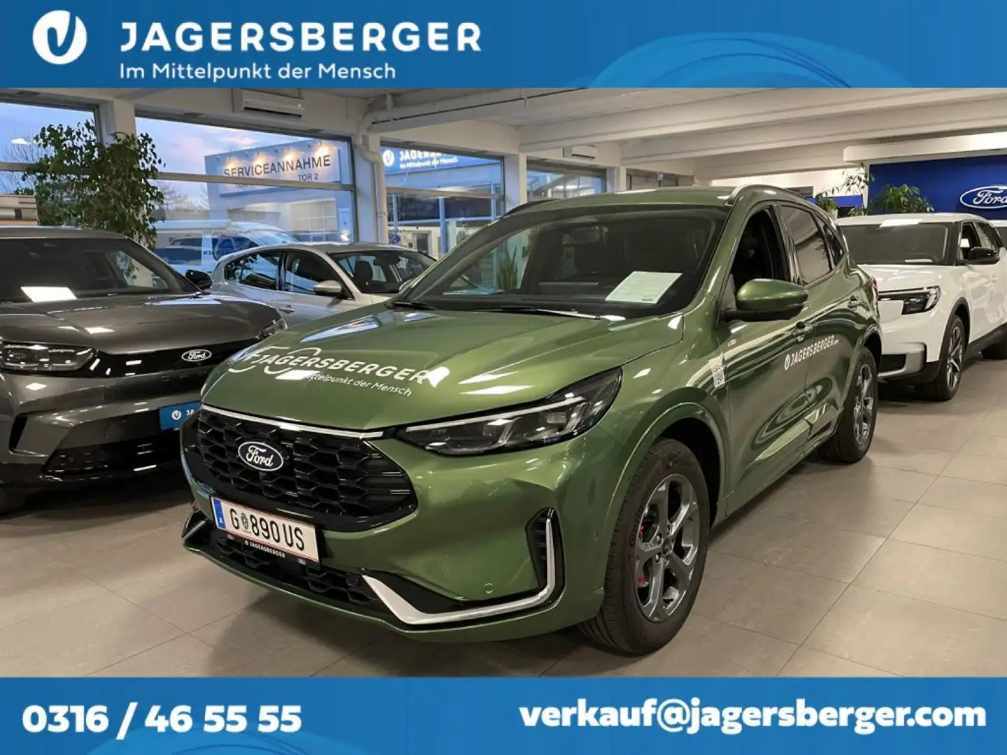 Ford Kuga 2,5 Duratec FHEV ST-Line X Allrad Aut. Grün - 1