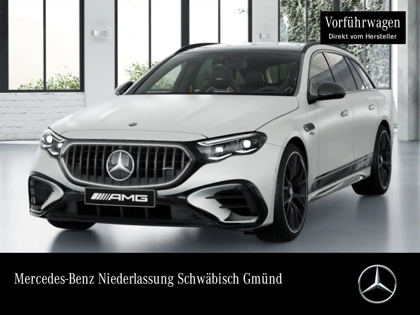 Mercedes-Benz E 53 AMG T 4M Hybrid Carbon Driversp Perf-Sitze 9G Blanc - 1