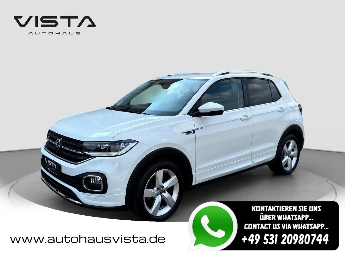 Volkswagen T-Cross Style 1.0 TSI *R-LINE*KAM*PDC*NAVI*LED* Weiß - 1