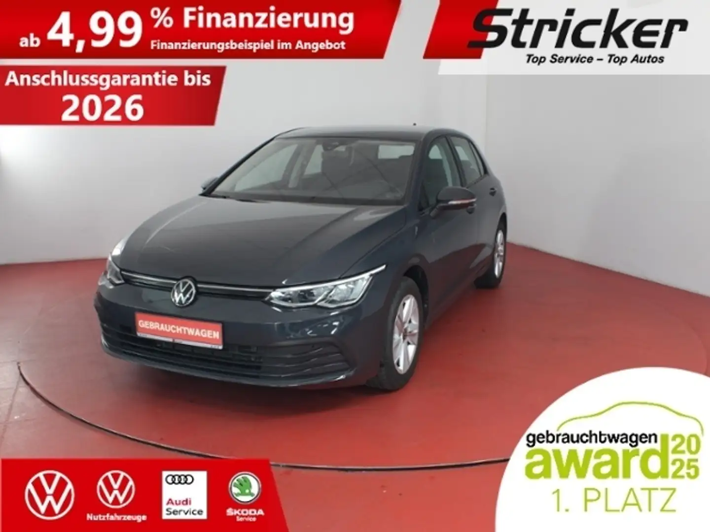 Volkswagen Golf 1.5eTSI DSG 279,-ohne Anzahlung AHK App-Connect S Grau - 1