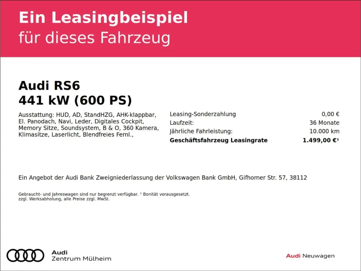 Audi RS6 Avant TFSI quattroRS-Dynamikpaket plus 305 km/h St Grau - 2