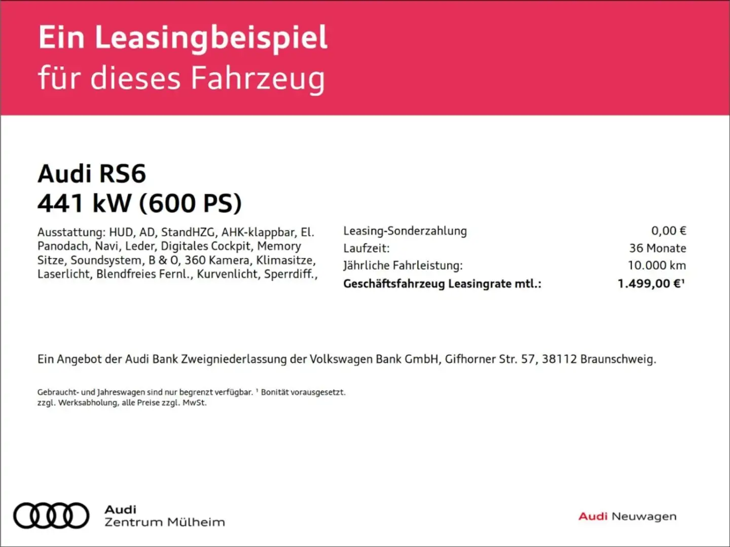 Audi RS6 Avant TFSI quattroRS-Dynamikpaket plus 305 km/h St Grey - 2