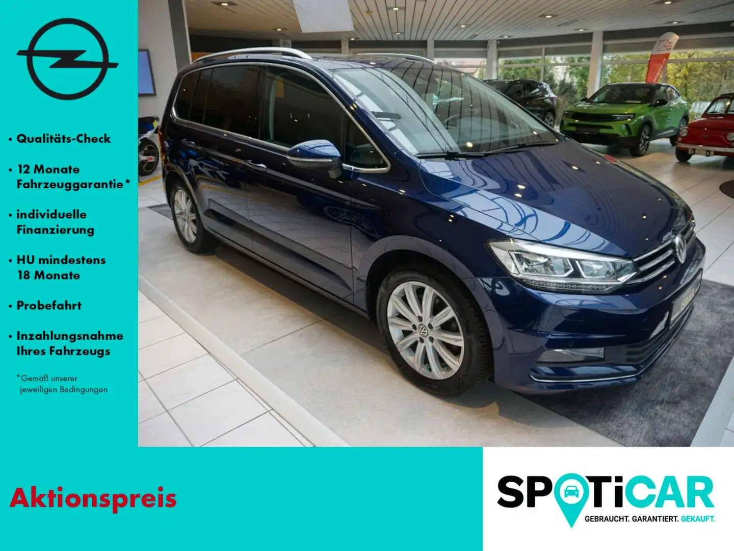 Volkswagen Touran Highline AUTOMATIK, NAVI, STANDHEIZUNG Blau - 1