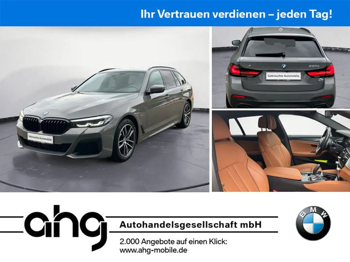 BMW 530 e xDrive Touring M Sportpaket Sport Aut. Gris - 1