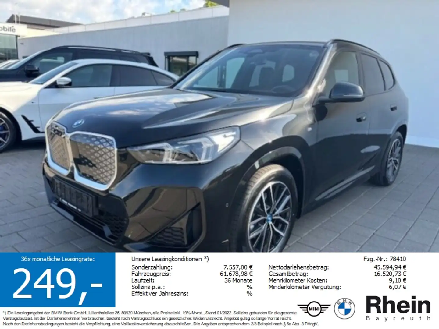 BMW iX1 eDrive20 M Sportpaket Schwarz - 2