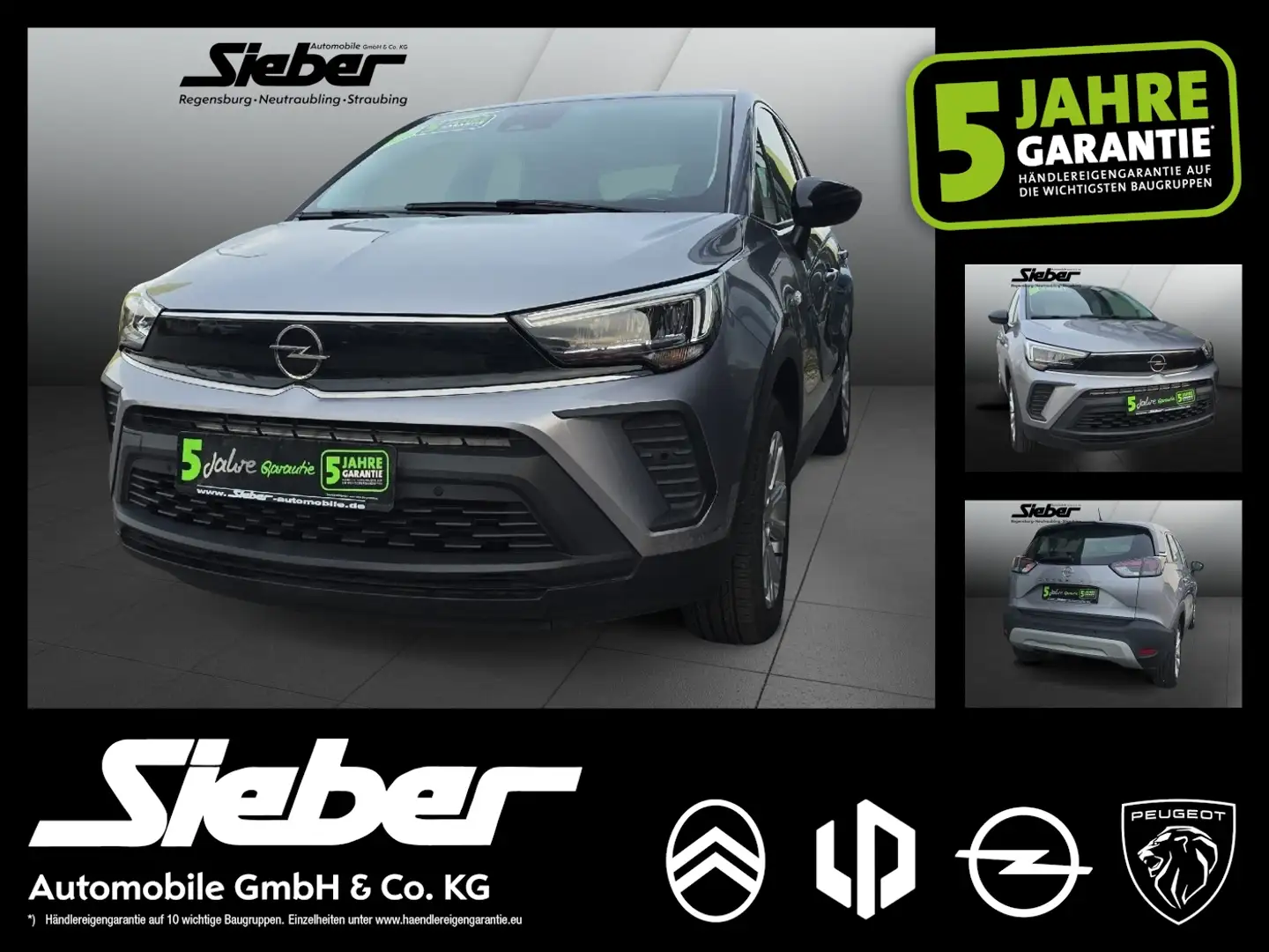 Opel Crossland 1.2 Turbo Elegance **Sitzheizung** Grijs - 1