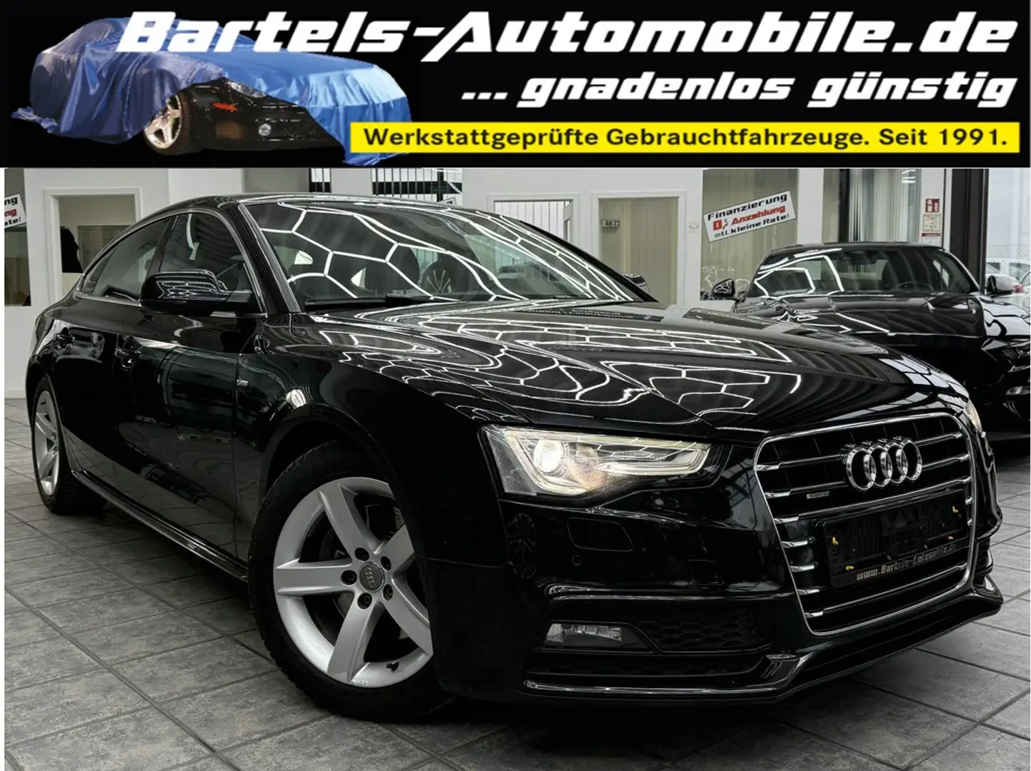 Audi A5 Sportback 2.0 TFSI quattro S-Line, Leder, PDC Schwarz - 1