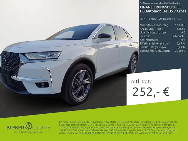 DS Automobiles DS 7 Crossback DS7 E-Tense 225 Bastille + 4x2