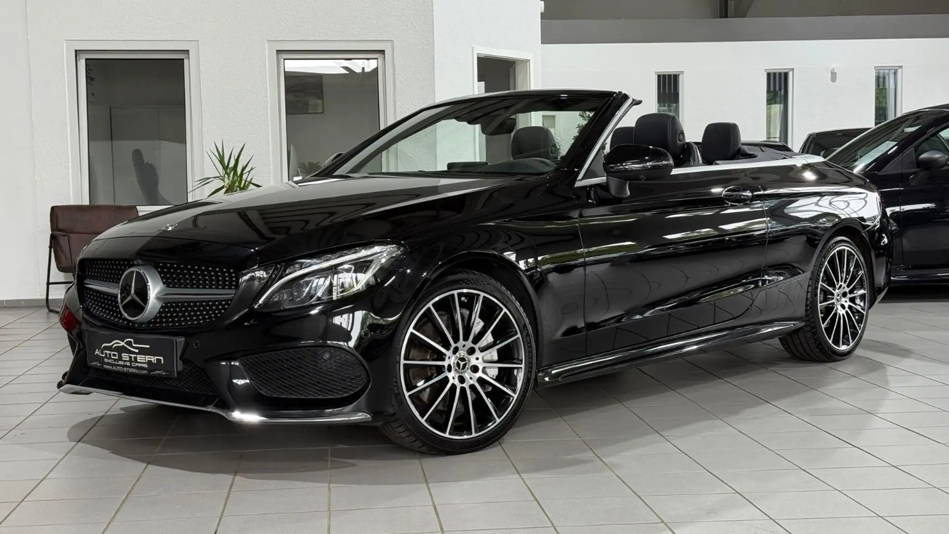 Mercedes-Benz C 400 Cabrio 4M AMG DISTRONIC AIRSCARF 360° VOLL Noir - 1