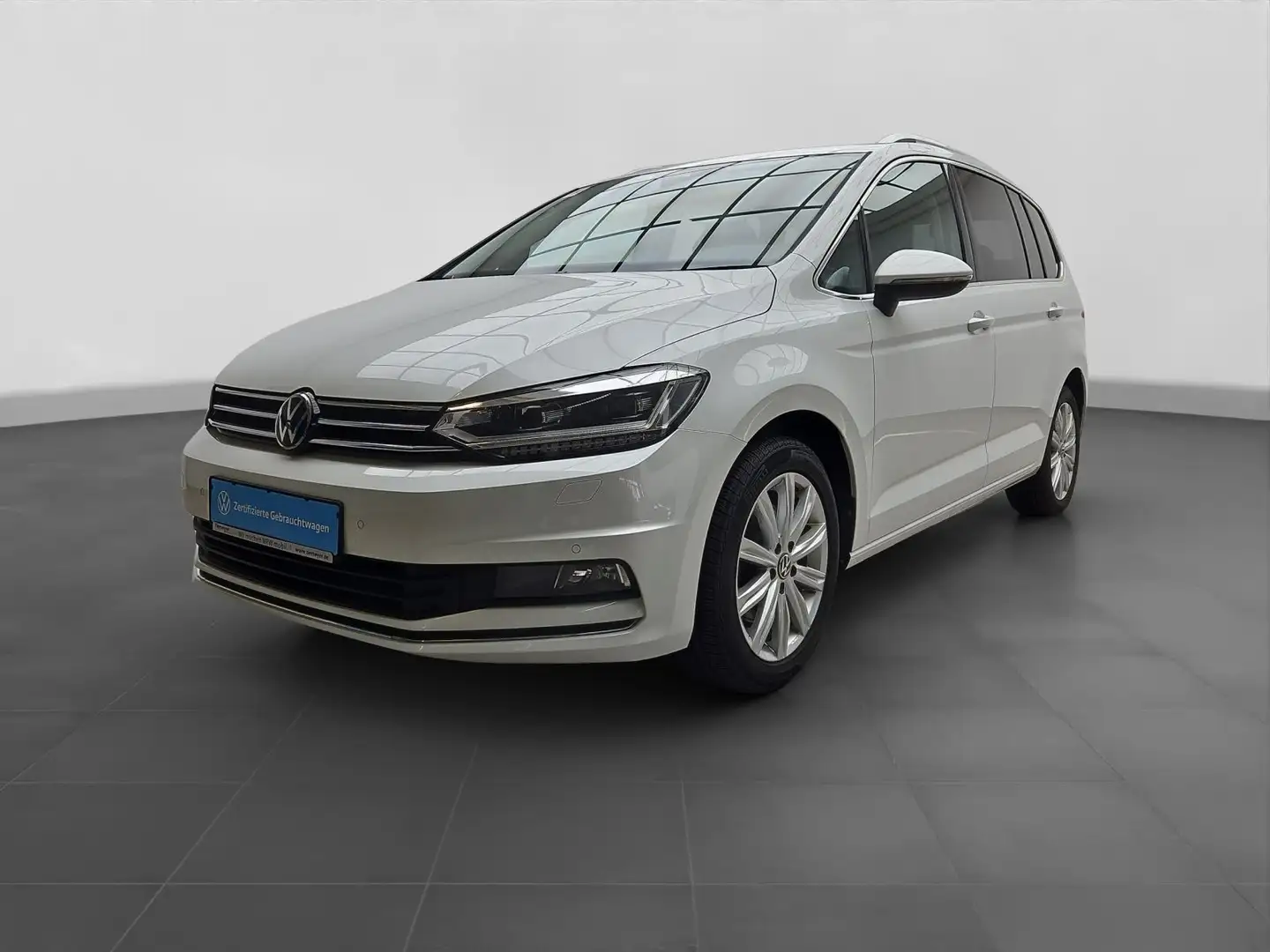 Volkswagen Touran 2.0 TDI DSG HIGHLINE 7-SITZE NAVI AHK KAM Blanco - 2