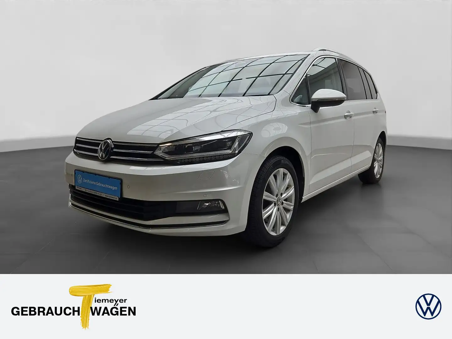 Volkswagen Touran 2.0 TDI DSG HIGHLINE 7-SITZE NAVI AHK KAM Weiß - 1