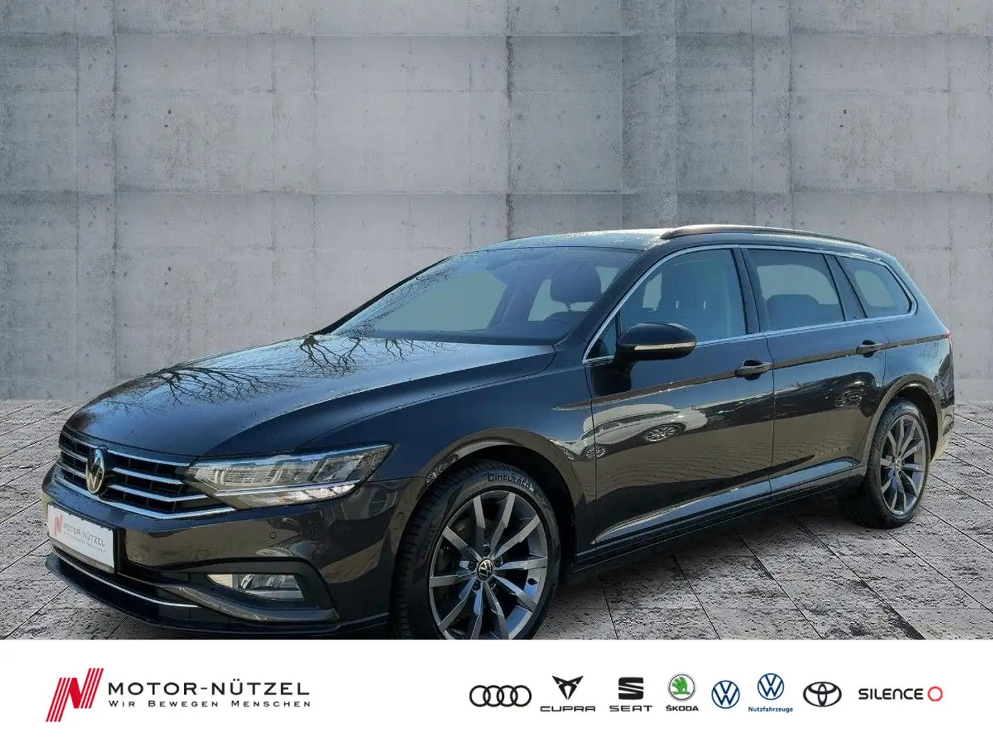 Volkswagen Passat Variant 2.0 TDI DSG 4M BUSINESS LED+NAVI Grijs - 1