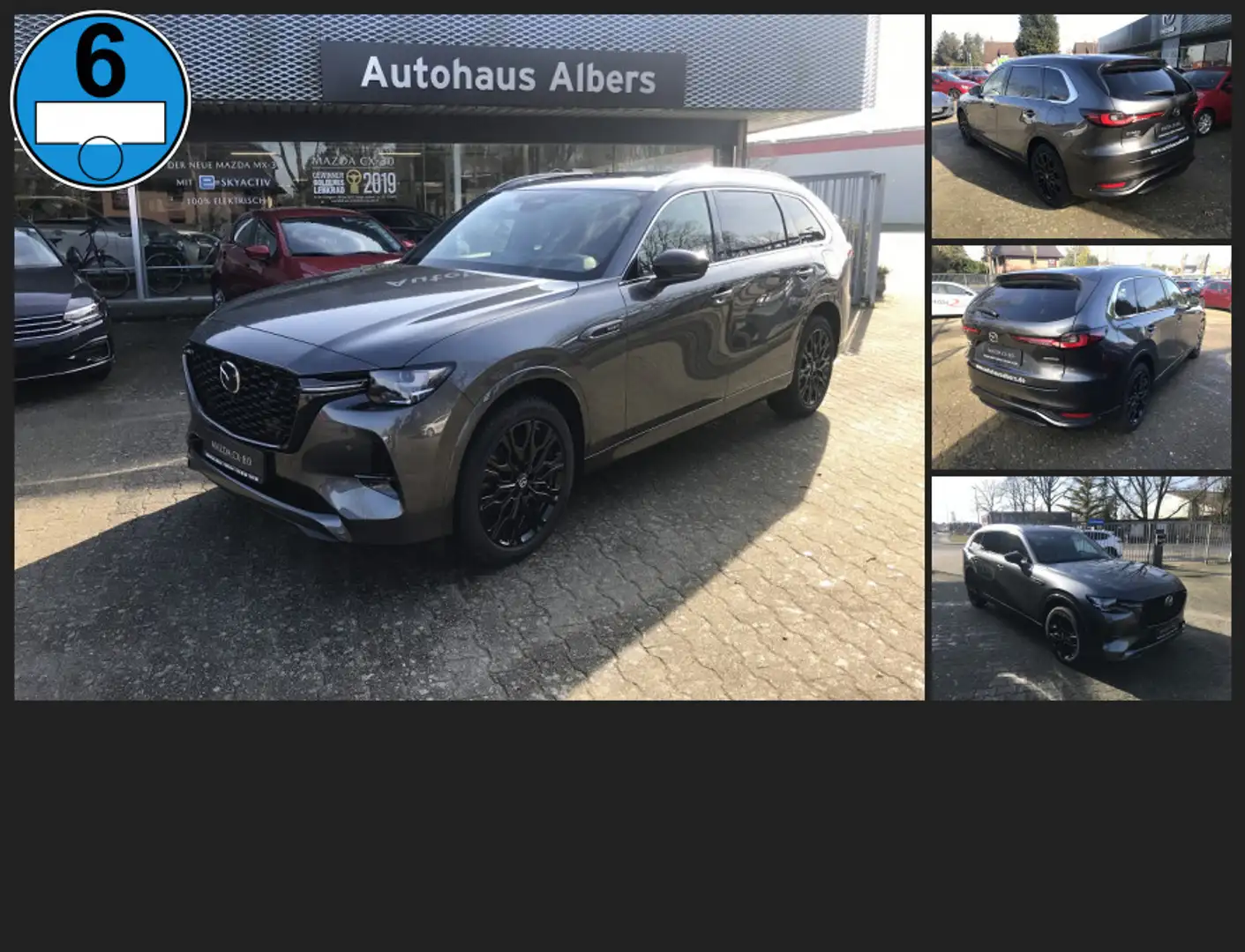 Mazda CX-80 2.5L e-SKYACTIV PHEV Homura Plus , 7.Sitzer, Negru - 1