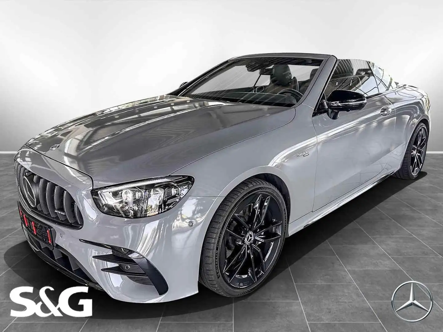 Mercedes-Benz E 53 AMG 4MATIC+ Cabriolet 360°+Night+MBUX+LED Grigio - 1