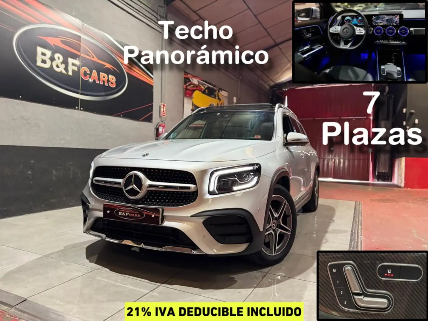 Mercedes-Benz GLB 200 200d 8G-DCT 7 plazas Plateado - 1