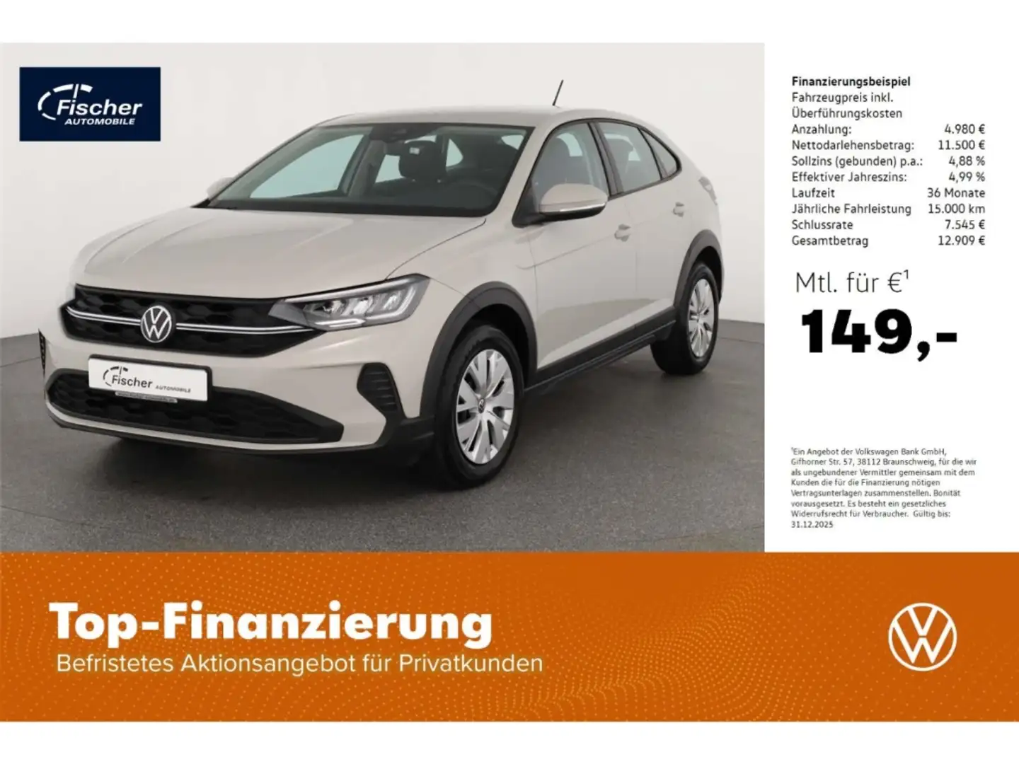 Volkswagen Taigo 1.0 TSI 5-Gg. LED/Klima/DAB+ Grau - 1