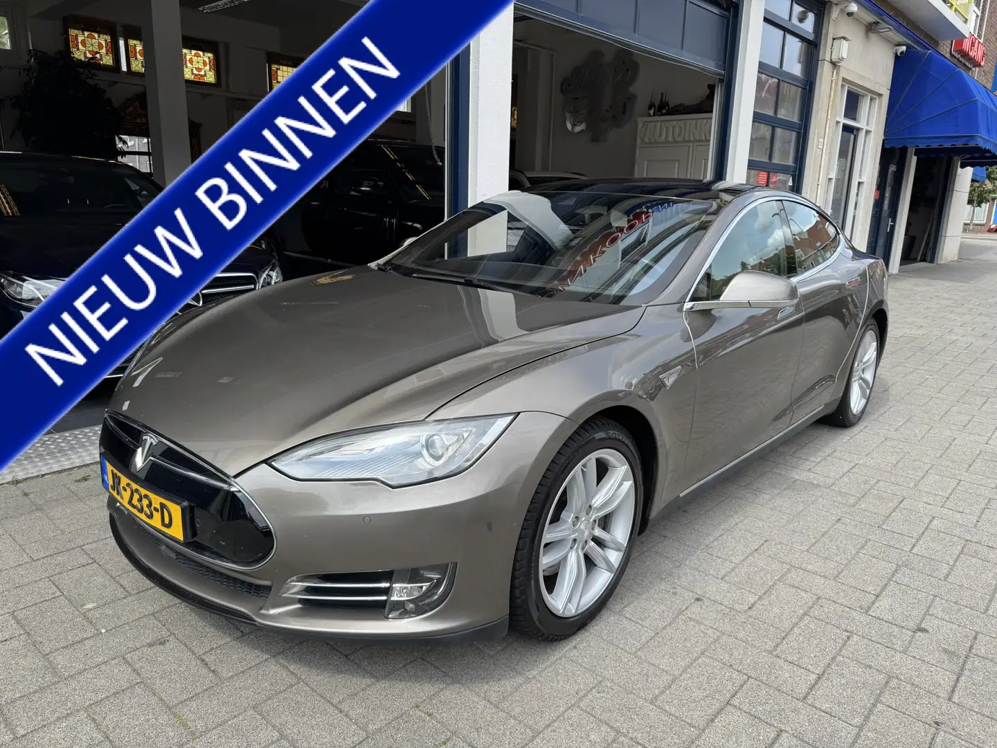 Tesla Model S 85D Base NL AUTO. PANO/CCS/LEDER Gris - 1