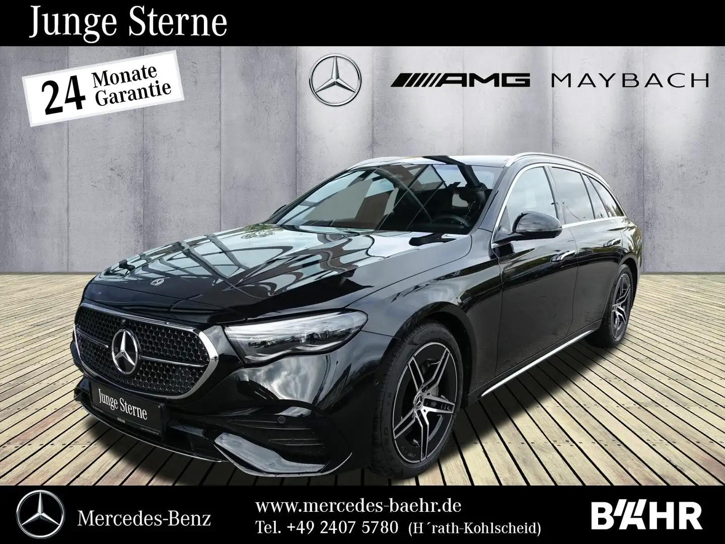 Mercedes-Benz E 220 E 220 d T AMG/MBUX/Pano/AHK/360°/Distronic/19" Schwarz - 1