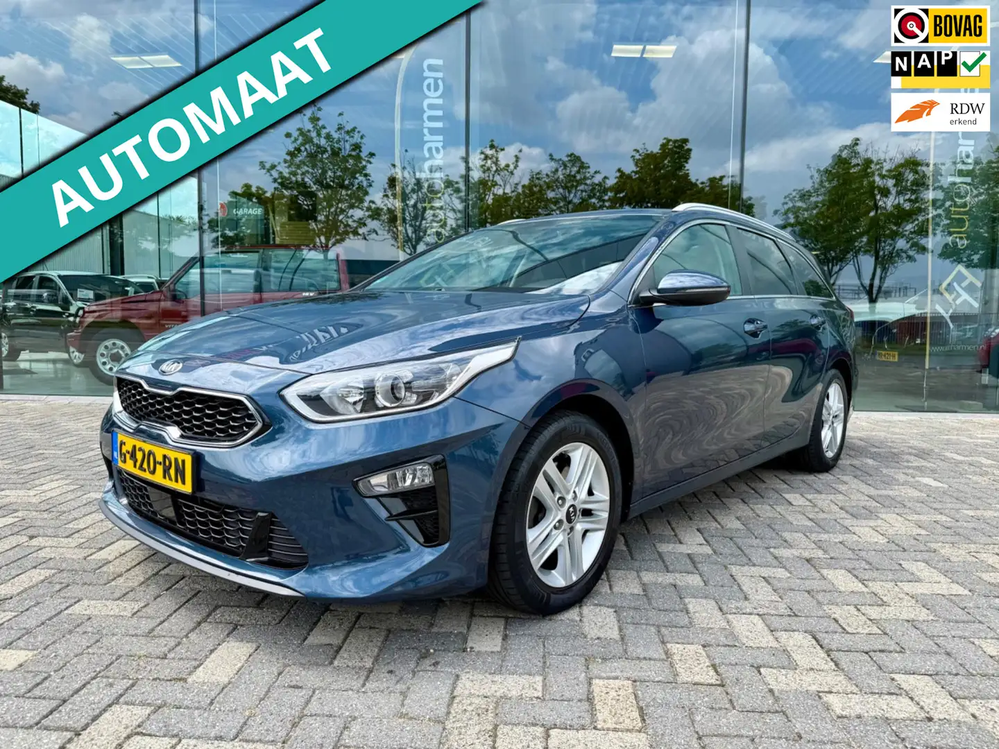 Kia Ceed SW / cee'd SW Sportswagon 1.4 T-GDi automaat DynamicPlusLine, NA Albastru - 1