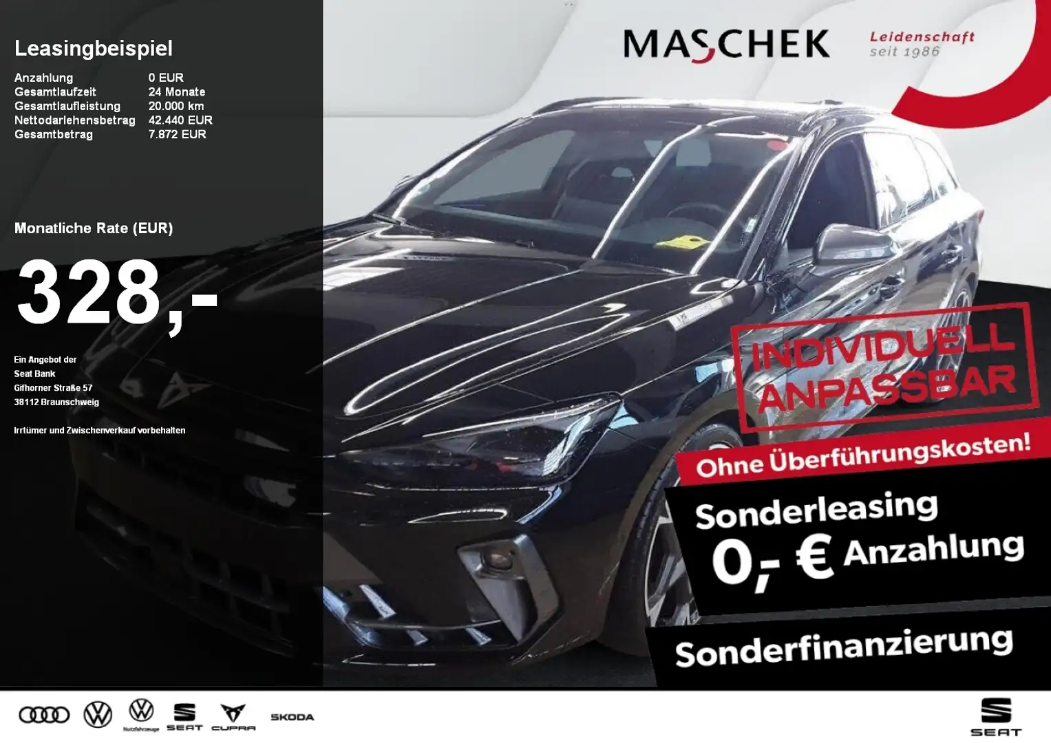 CUPRA Leon ST VZ 2.0 TSI Pano AHK Matrix Sennheiser Sitzh LM1 Schwarz - 1