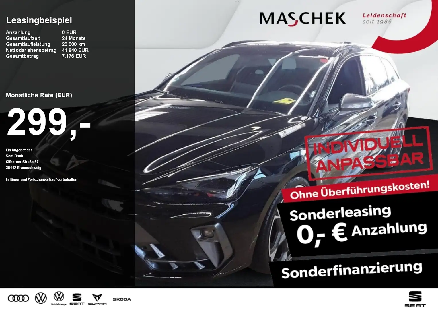 CUPRA Leon ST VZ 2.0 TSI Pano AHK Matrix Sennheiser Sitzh LM1 Schwarz - 1