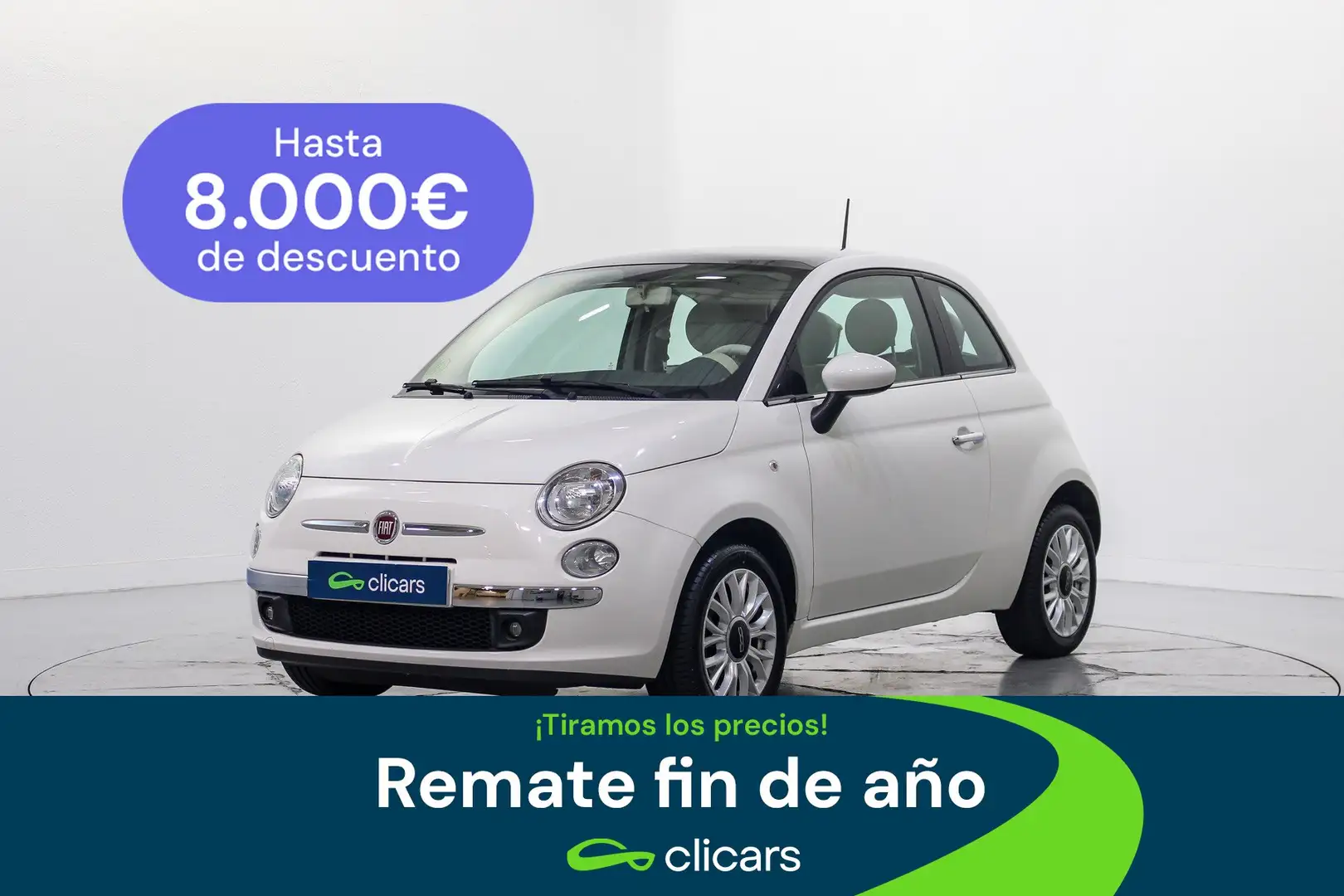 Fiat 500 1.2 Lounge Blanco - 1