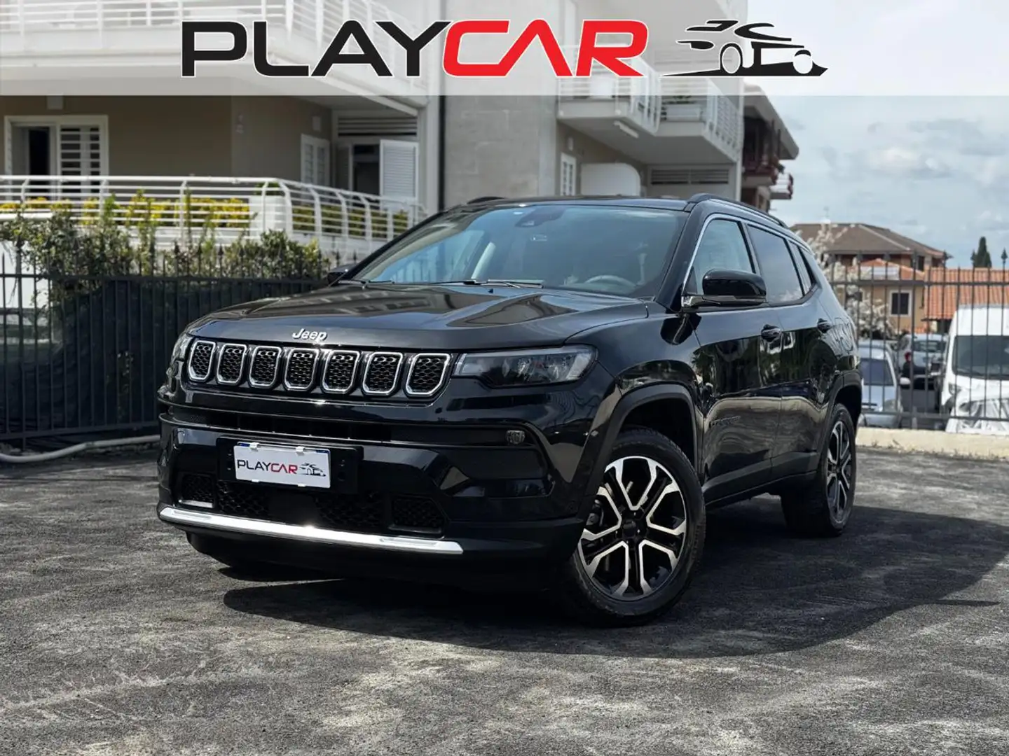Jeep Compass 1.3 TURBO T4 190CV PHEV 4XE LIMITED+NAV+PELLE+MY22 Schwarz - 1